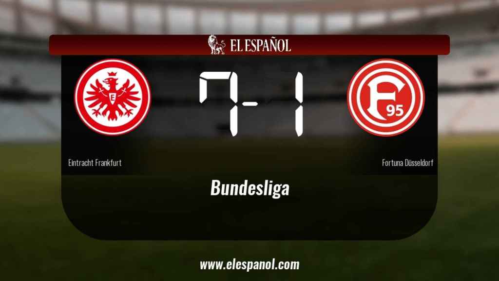 Triunfo del Eintracht Frankfurt por 7-1 frente al Fortuna Düsseldorf