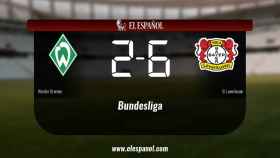 El Bayern Leverkusen venció a domicilio al Werder Bremen