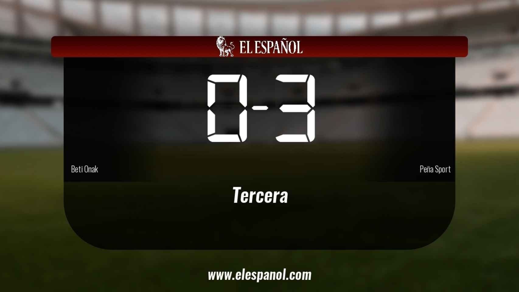 La Peña Sport vence 0-3 frente al Beti Onak