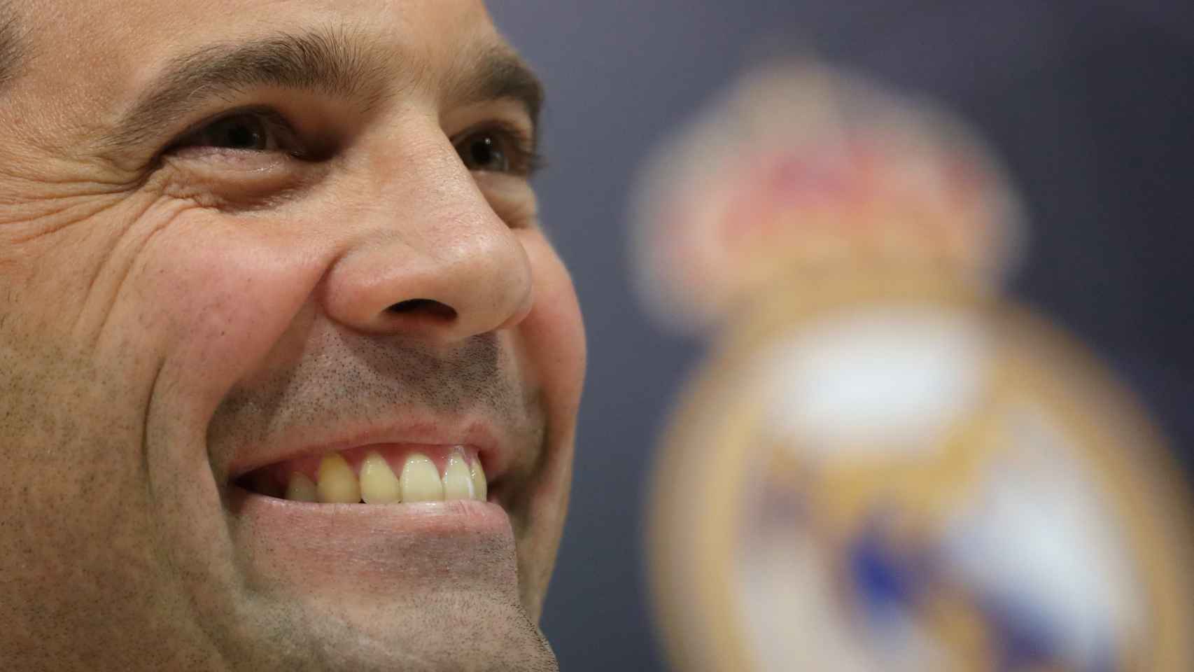 Solari, en rueda de prensa como entrenador del Real Madrid
