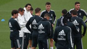 Solari dirige su primer entrenamiento con el Real Madrid