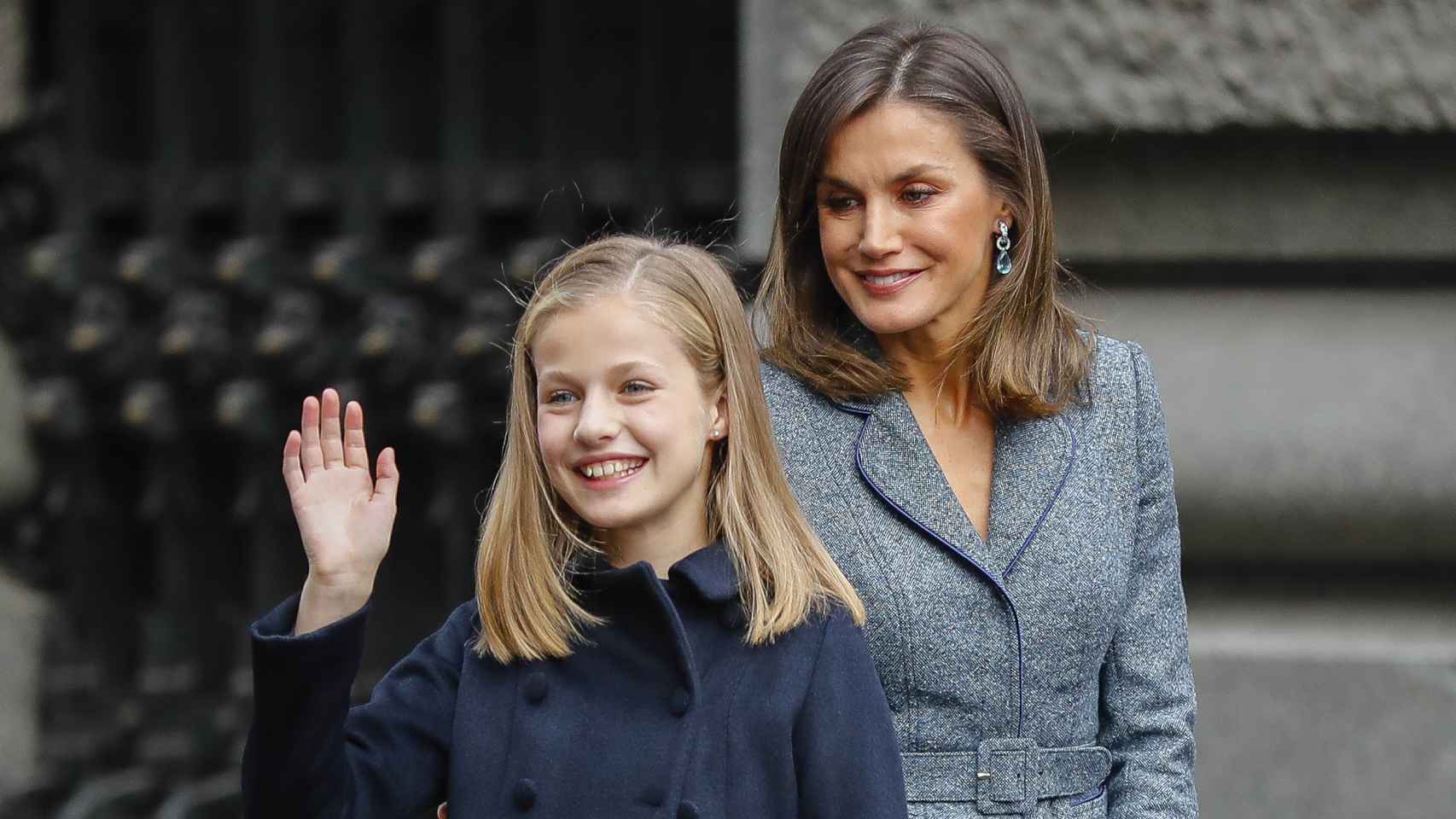 La reina Letizia y su hija, la princesa de Asturias.