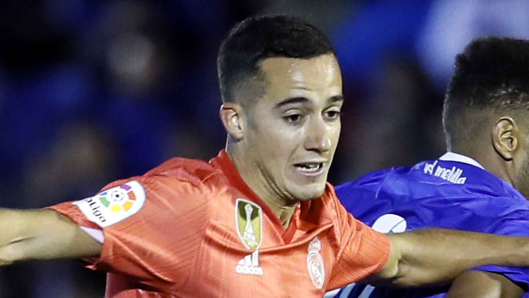 Lucas Vázquez, ante el Melilla en la Copa del Rey