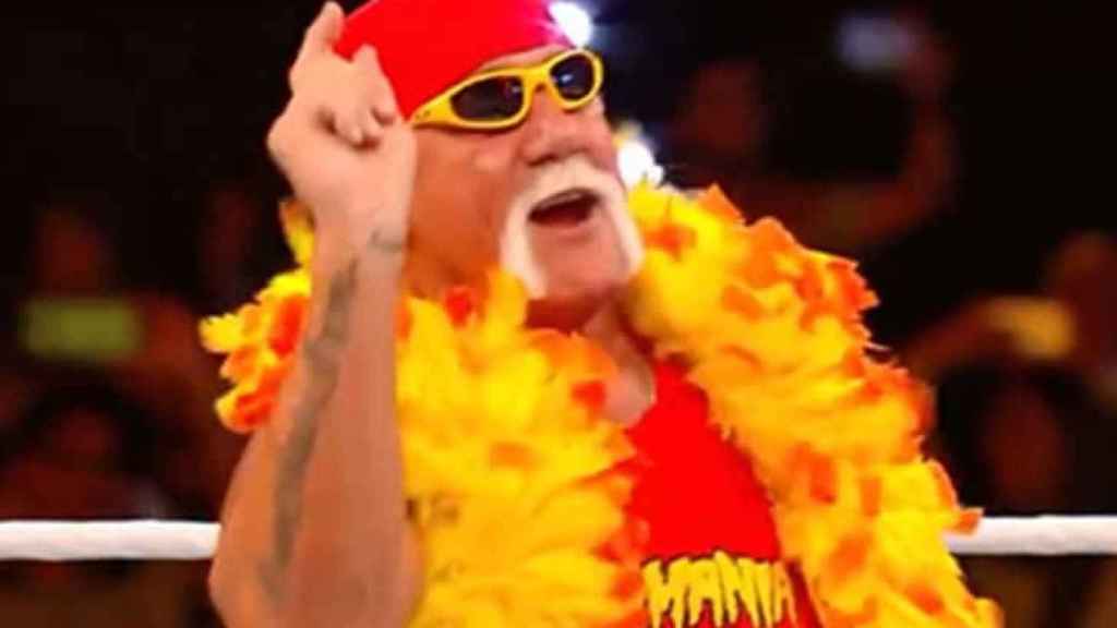 Hulk Hogan, en su regreso a la WWE con 65 años. Foto: WWE
