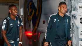 Vinicius y Casemiro durante la concentración del Real Madrid