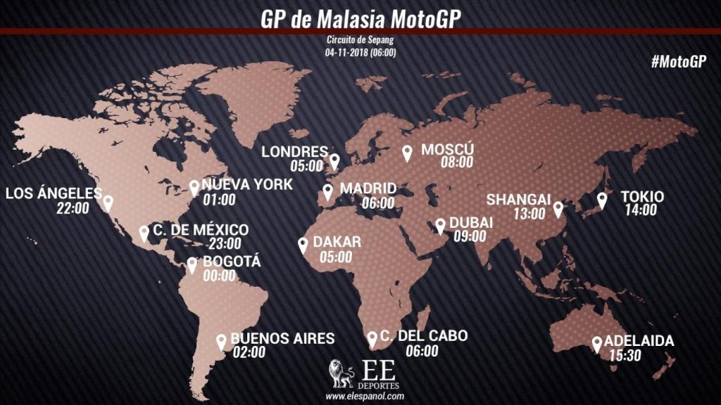 Horario internacional y dónde ver el Gran Premio de Malasia de MotoGP