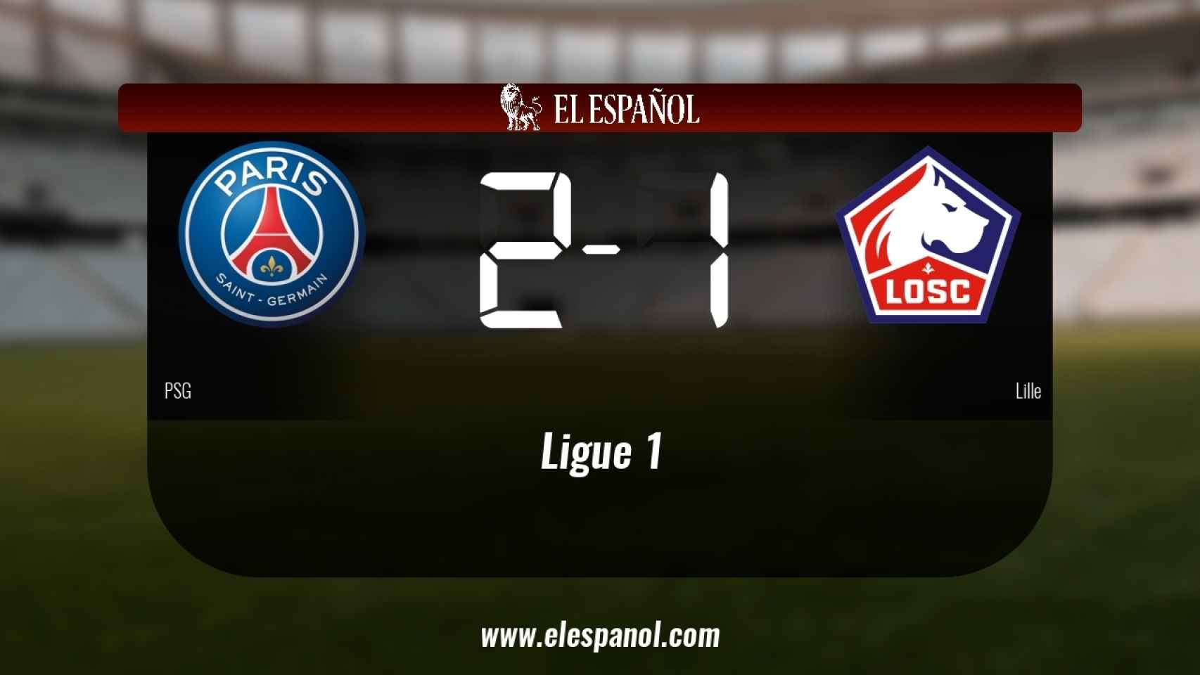 El PSG derrota en casa al Lille por 2-1
