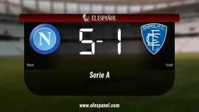 El Nápoles derrotó al Empoli por 5-1