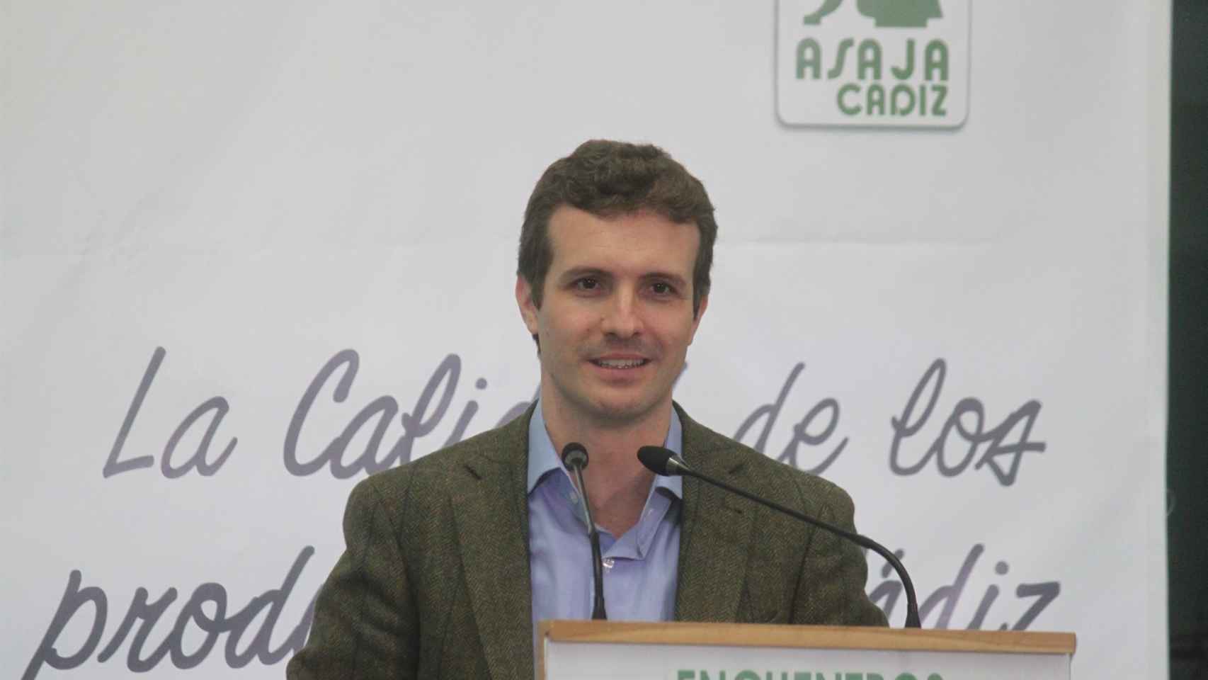 Pablo Casado en un acto celebrado en Jerez de la Frontera.