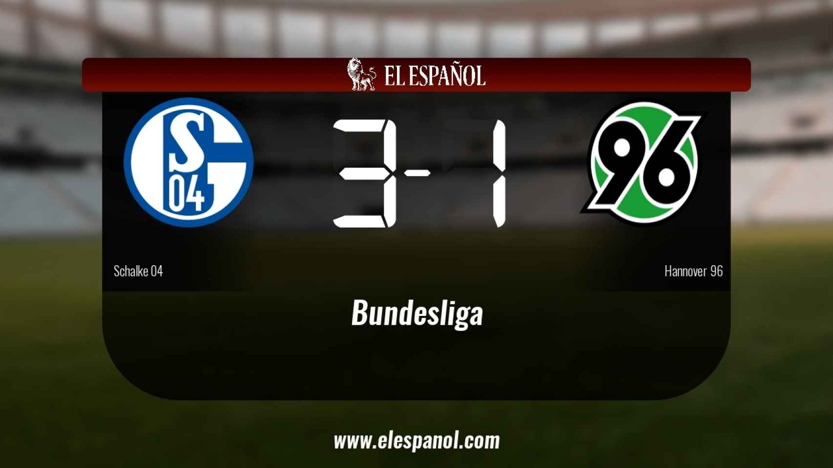 El Schalke 04 se queda los tres puntos frente al Hannover 96