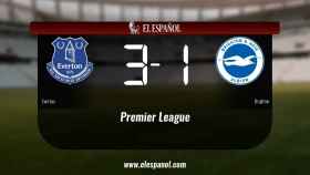 El Everton ganó en su estadio al Brighton and Hove Albion