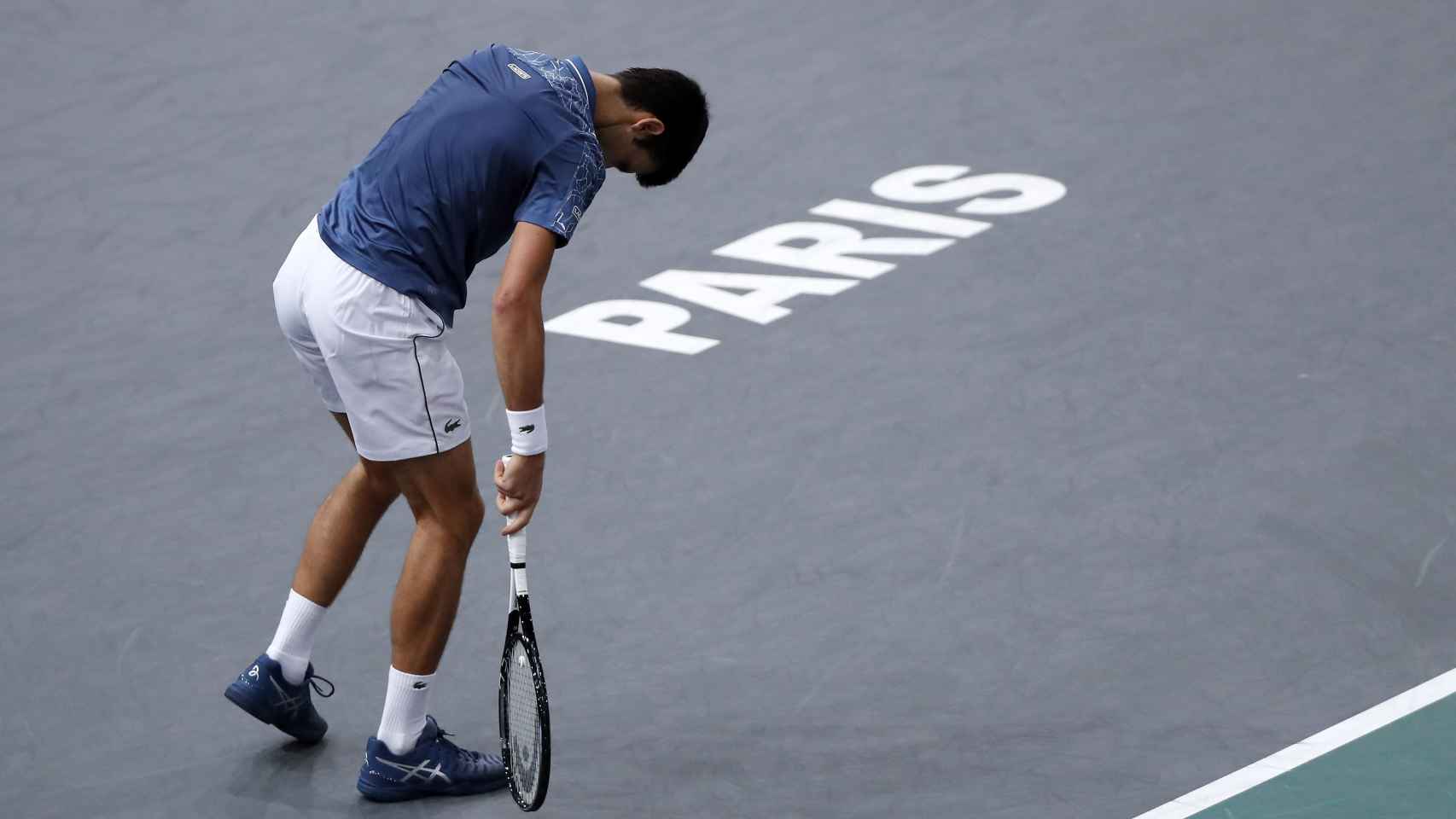 Novak Djokovic, en la final del Masters 1000 de París