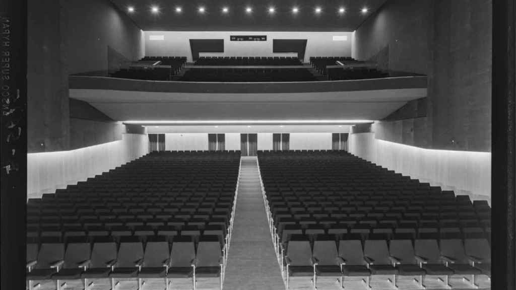 La sala principal de los cines Paz en 1960