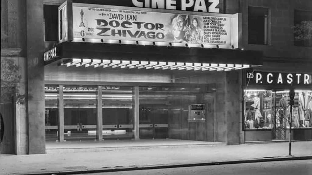 Los cines Paz en 1966.