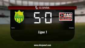 Los tres puntos se quedaron en casa: Nantes 5-0 Guingamp