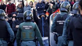 La Guardia Civil protege a los asistentes al acto de España Ciudadana en Alsasua.