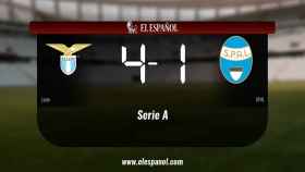 Triunfo del Lazio por 4-1 frente al SPAL