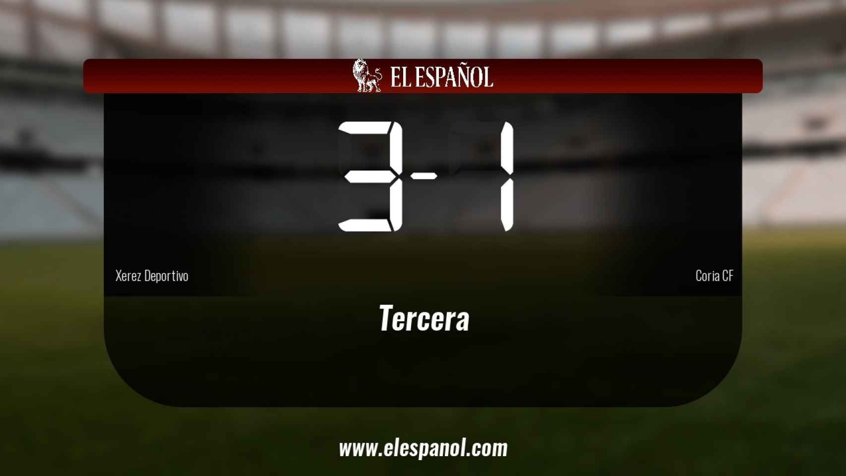 El Xerez Deportivo gana en el Estadio Municipal Chapín al Coria