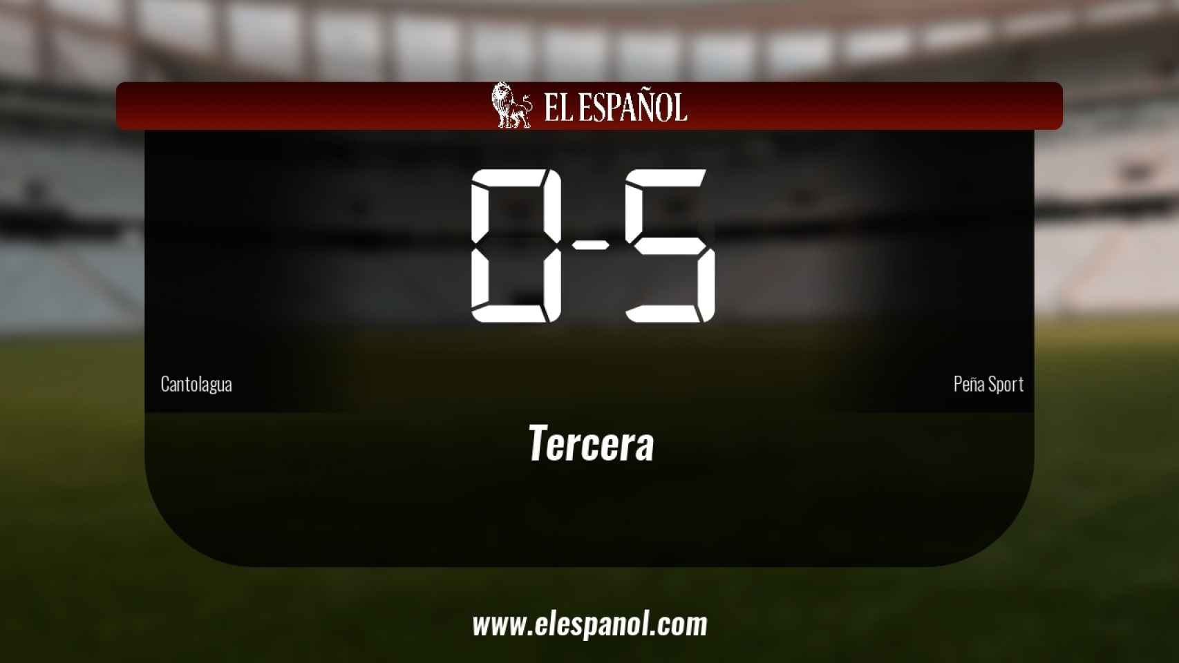 El Cantolagua cae derrotado ante la Peña Sport (0-5)