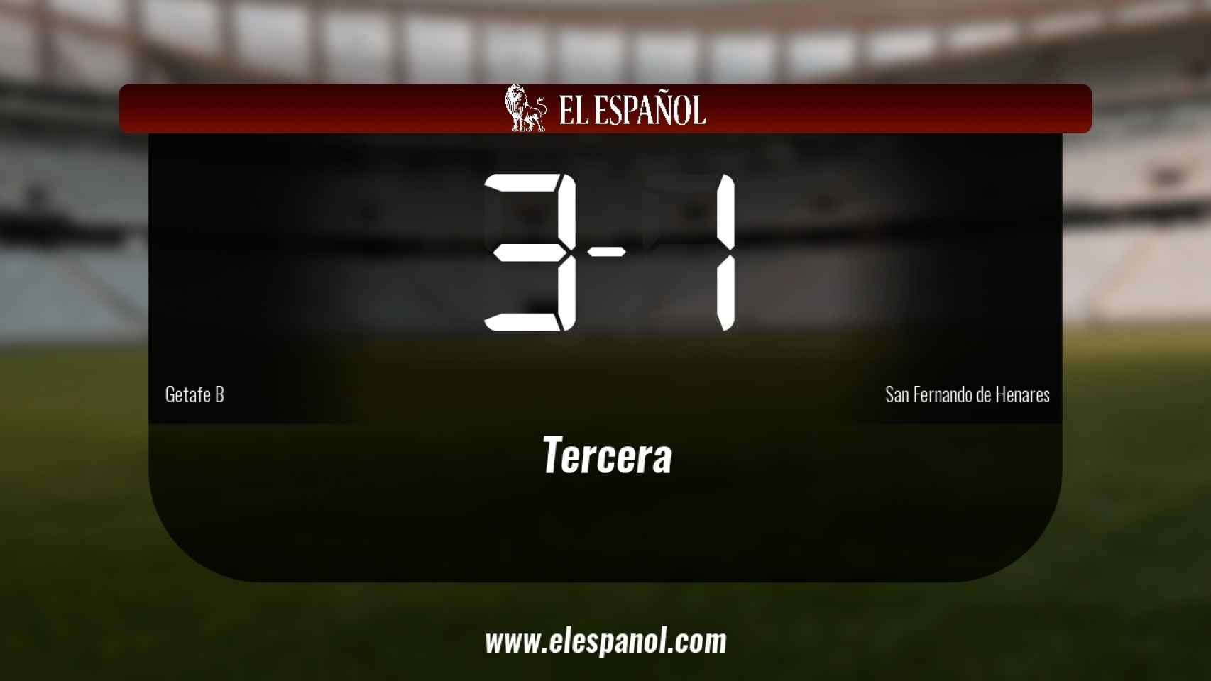 Victoria 3-1 del Getafe B ante el San Fernando de Henares