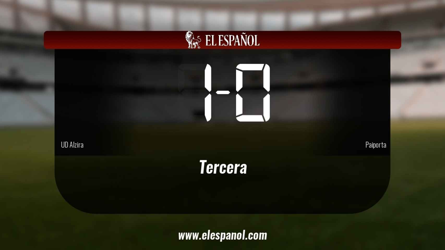El Alzira derrotó al Paiporta por 1-0