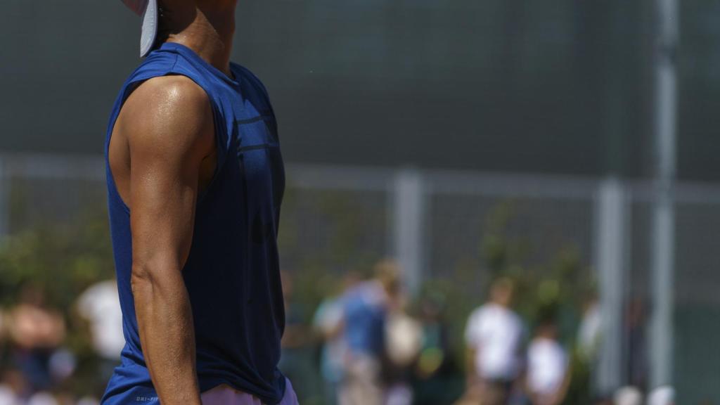 Nadal, durante un entrenamiento esta temporada.