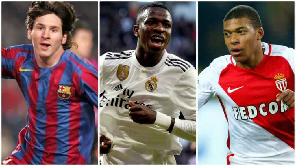 Messi, Vinicius y Mbappé