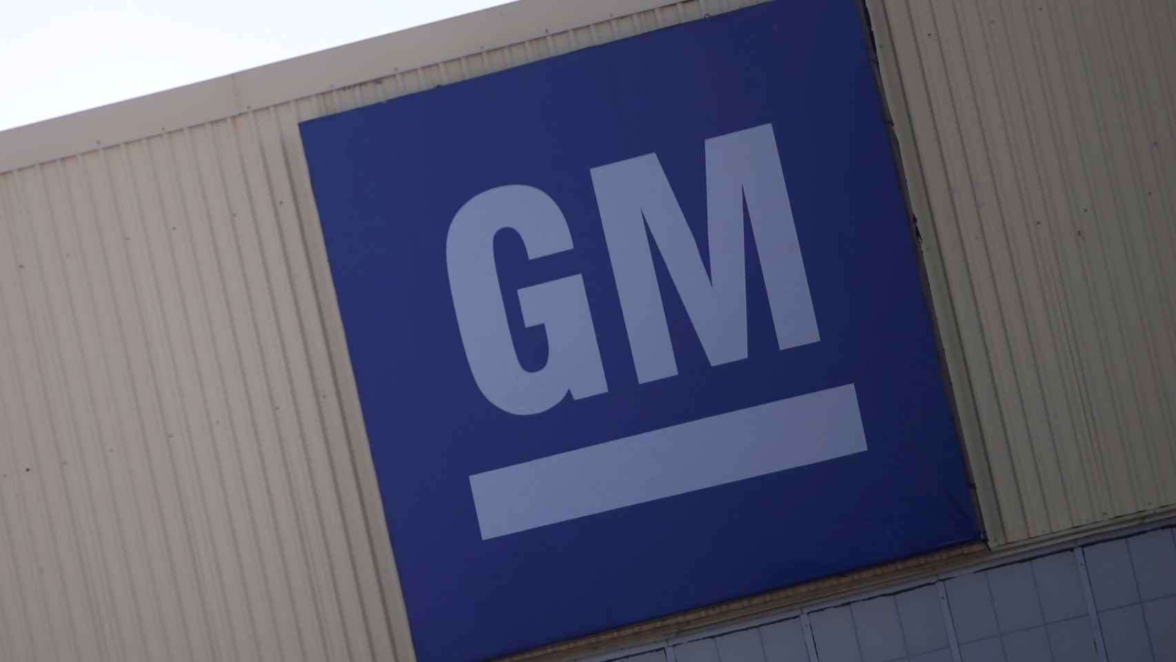 FILE PHOTO: Logo of General Motors is pictured at its plant in Silao