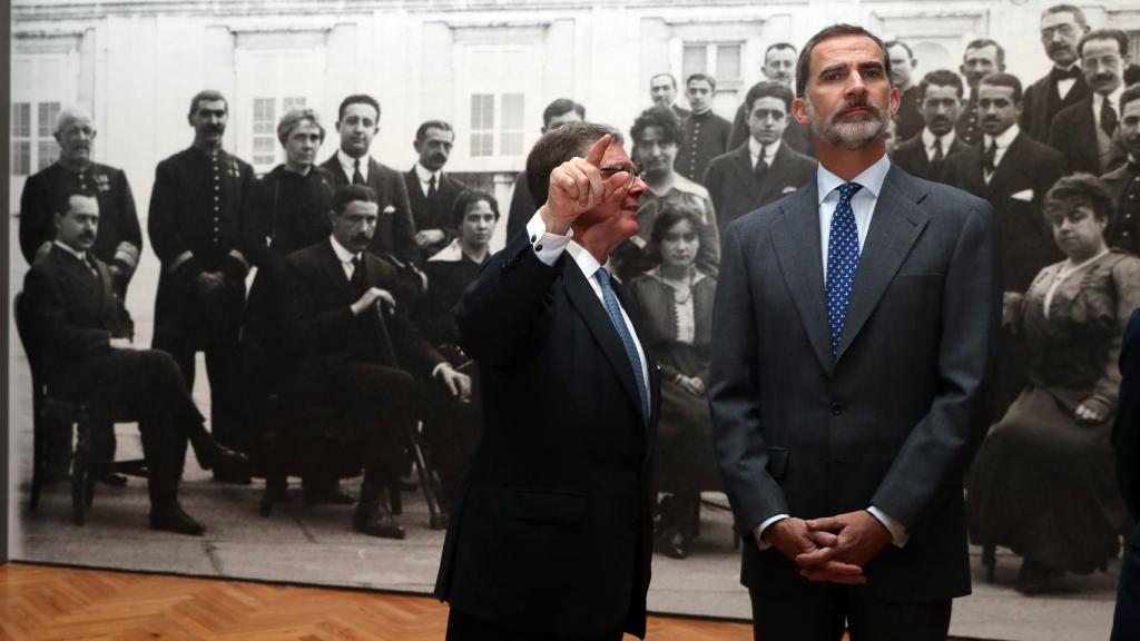 Felipe VI durante el acto conmemorativo de Alfonso XIII.