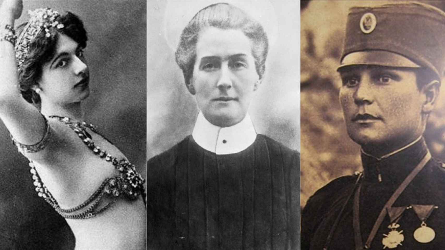 Mata Hari, Edith Clavell y María Bochkariova.