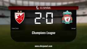 Tres puntos para el equipo local: Crvena Zvezda 2-0 Liverpool