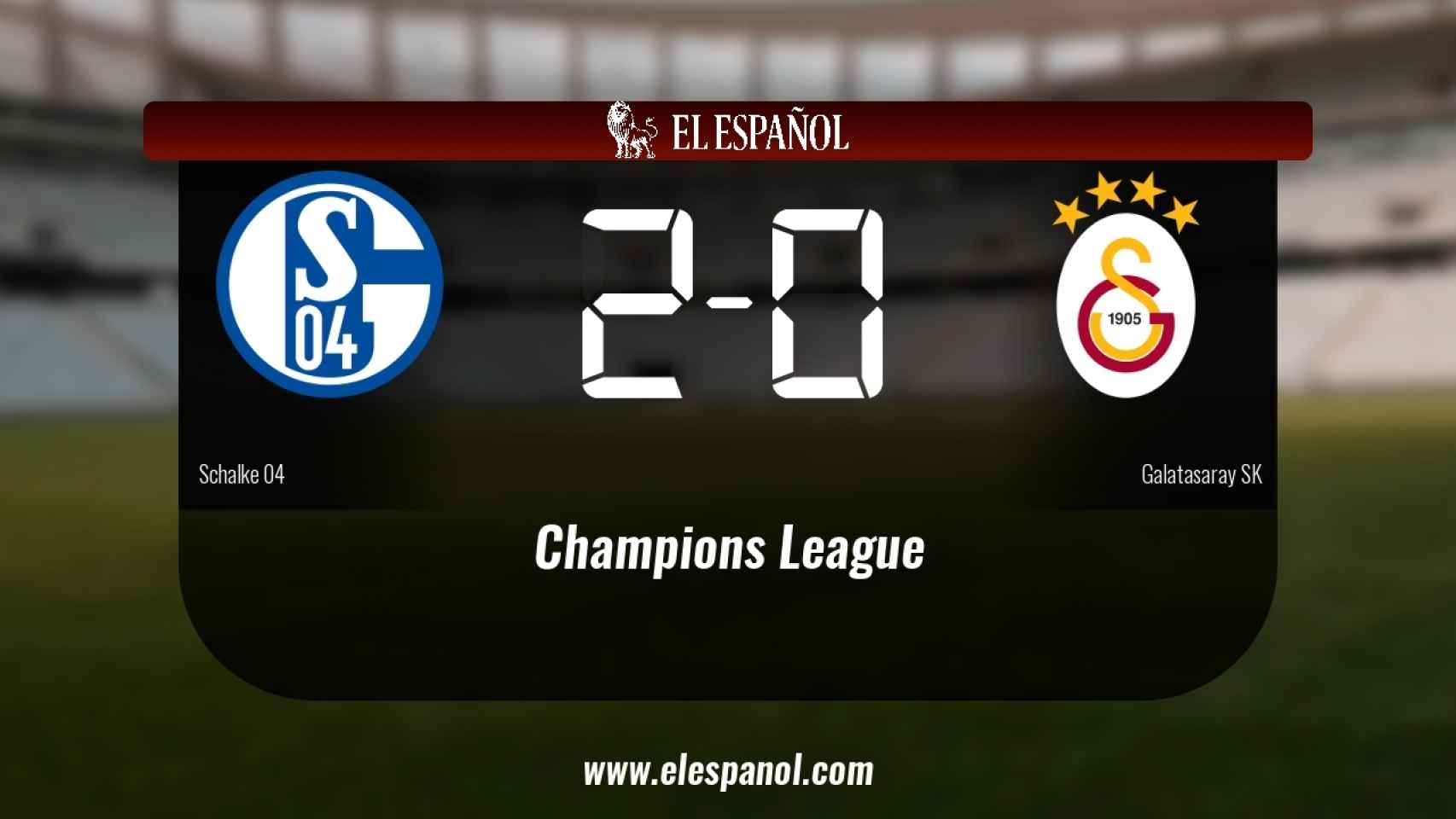 Victoria 2-0 del Schalke 04 frente al Galatasaray SK