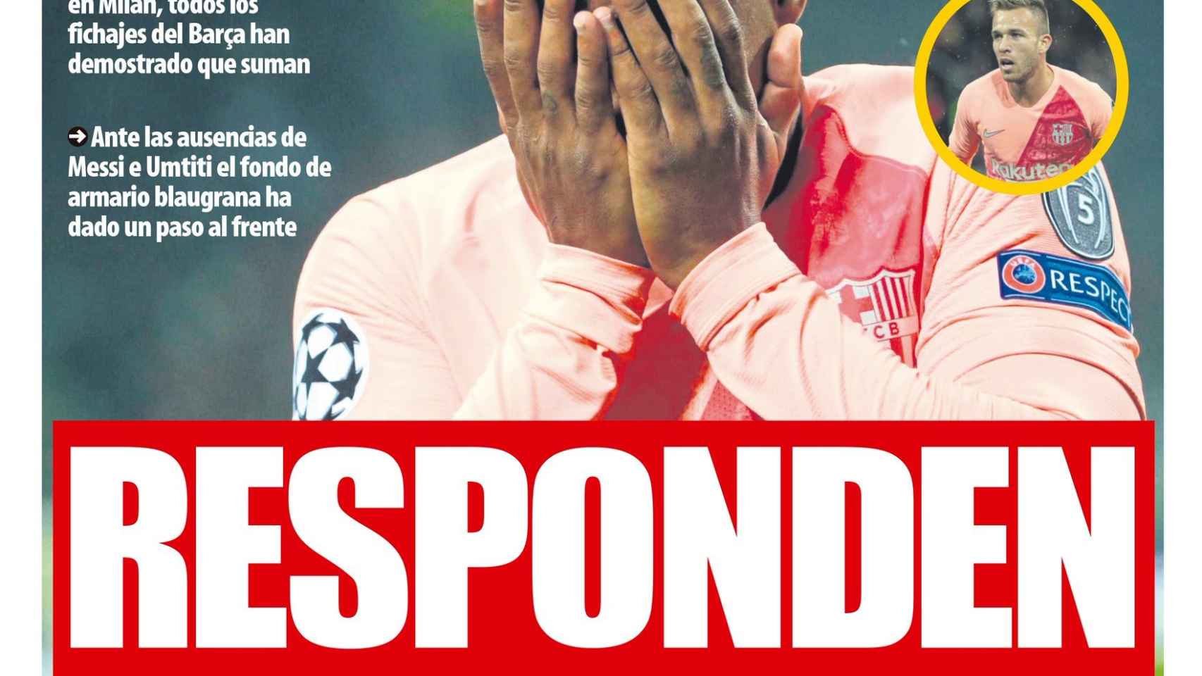 La portada de Mundo Deportivo (08/11/2018)