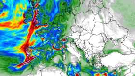 Predicción de la acumulación de precipitaciones para el domingo según el modelo ICON-EU