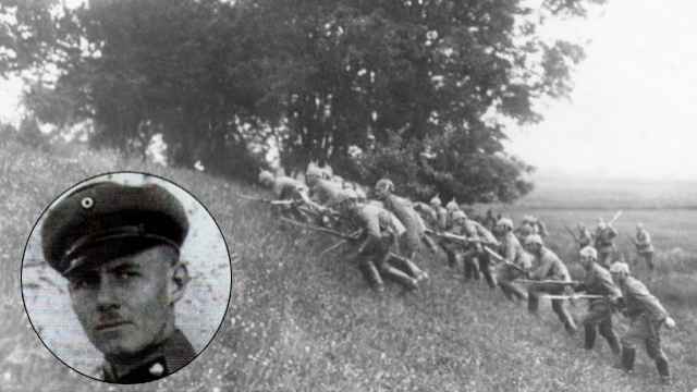 El teniente alemán Erwin Rommel y una ofensiva de las tropas alemanas durante la Gran Guerra.