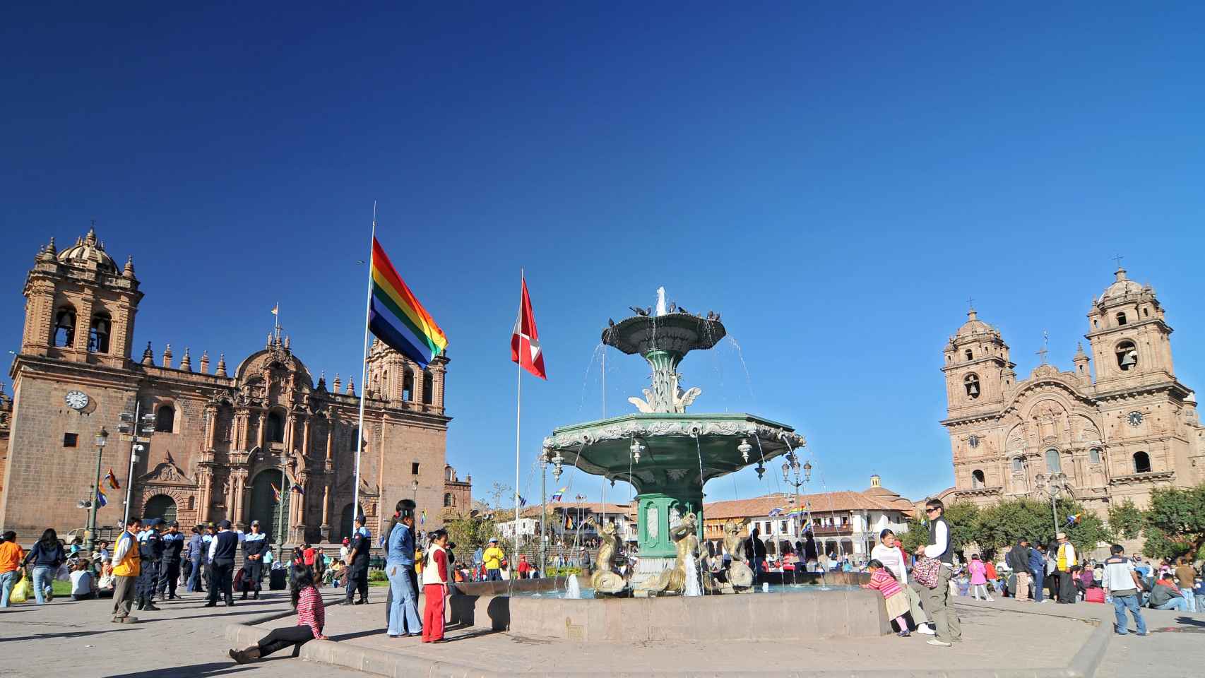 La plaza de armas de Cuzco.