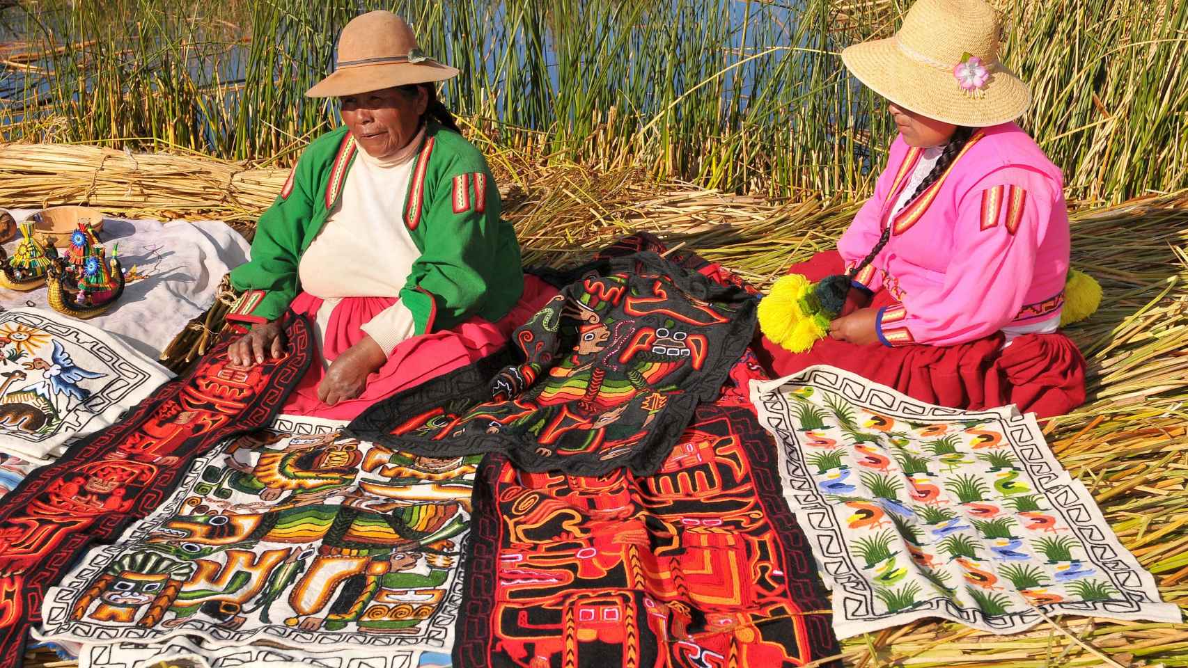 Mujeres aimaras del lago Titicaca.