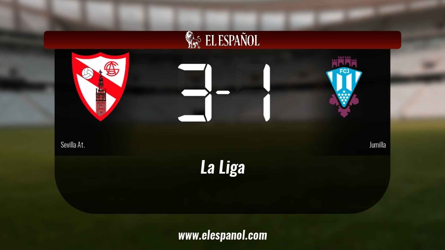 El Sevilla At. derrotó al Jumilla por 3-1