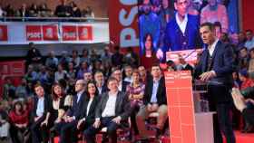 El presidente del Gobierno, Pedro Sánchez, este sábado en el Comité Federal del PSOE.