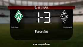 El Werder Bremen cae derrotado ante el Borussia Monchengladbach por 1-3