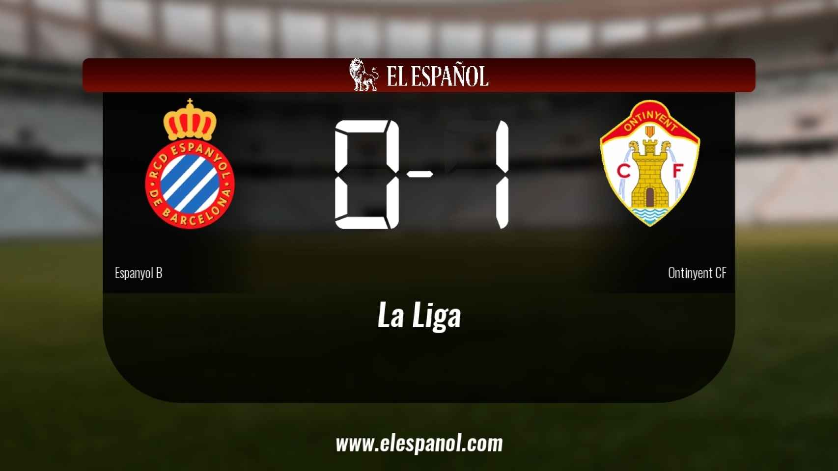 El Espanyol B pierde 0-1 frente al Ontinyent