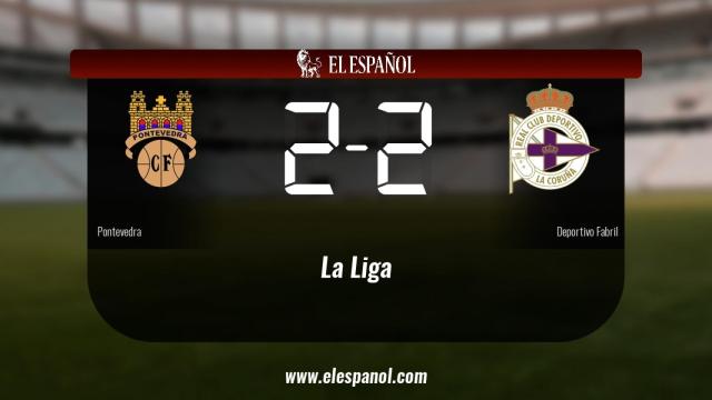 Empate a dos entre el Pontevedra y el Deportivo Fabril