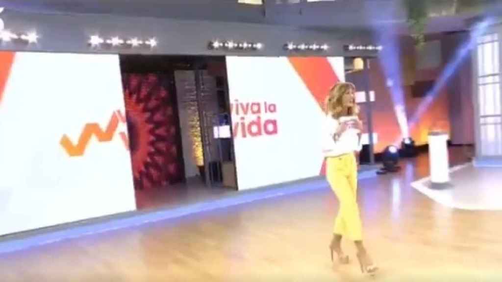 Emma García, en su primer día en 'Viva la vida'