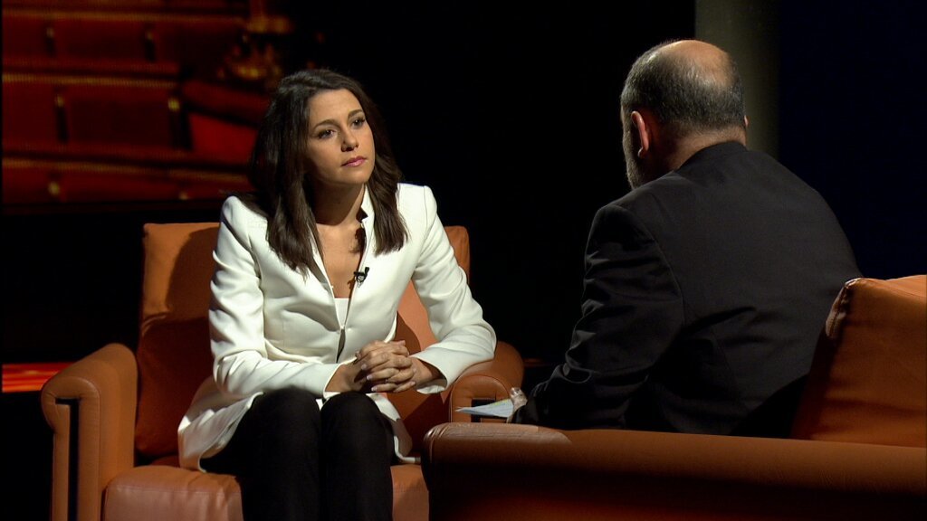 Ines Arrimadas entrevistada en TV3 por Vicent Sanchis