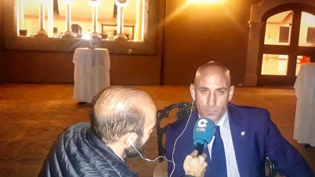 Luis Rubiales, presidente Federación Española de Fútbol. Foto: Twitter (@partidazocope)