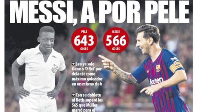 Portada del diario Sport