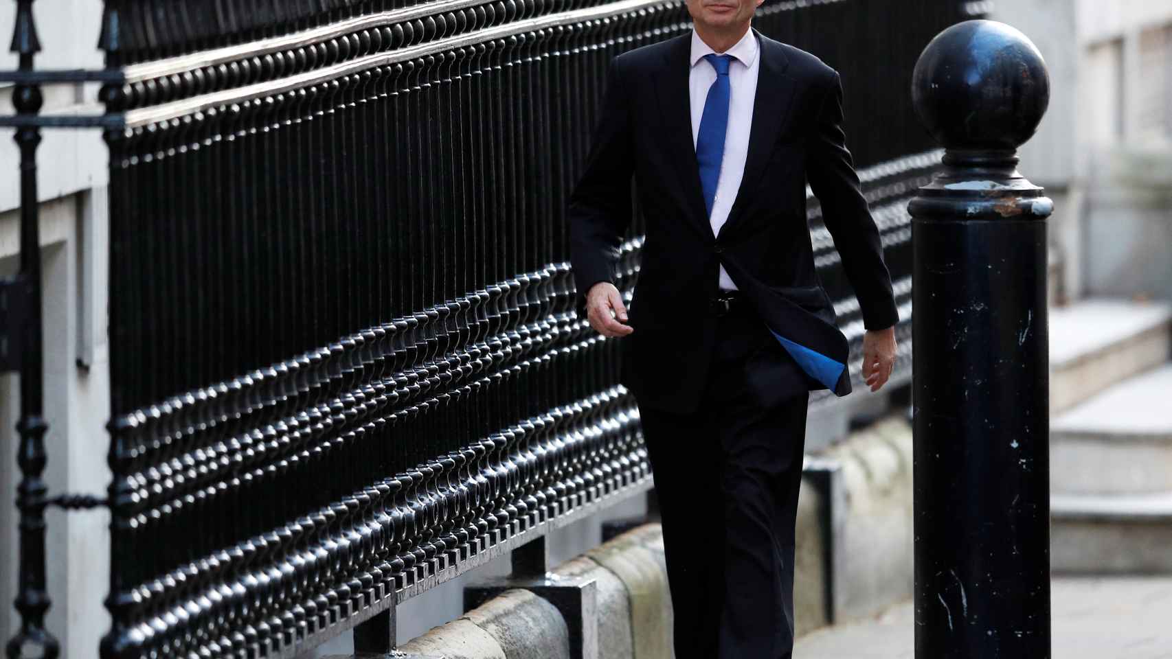 El ministro británico David Lidington, número dos de May,  llega a Downing Street