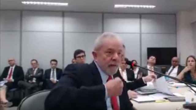 Lula durante su declaración.