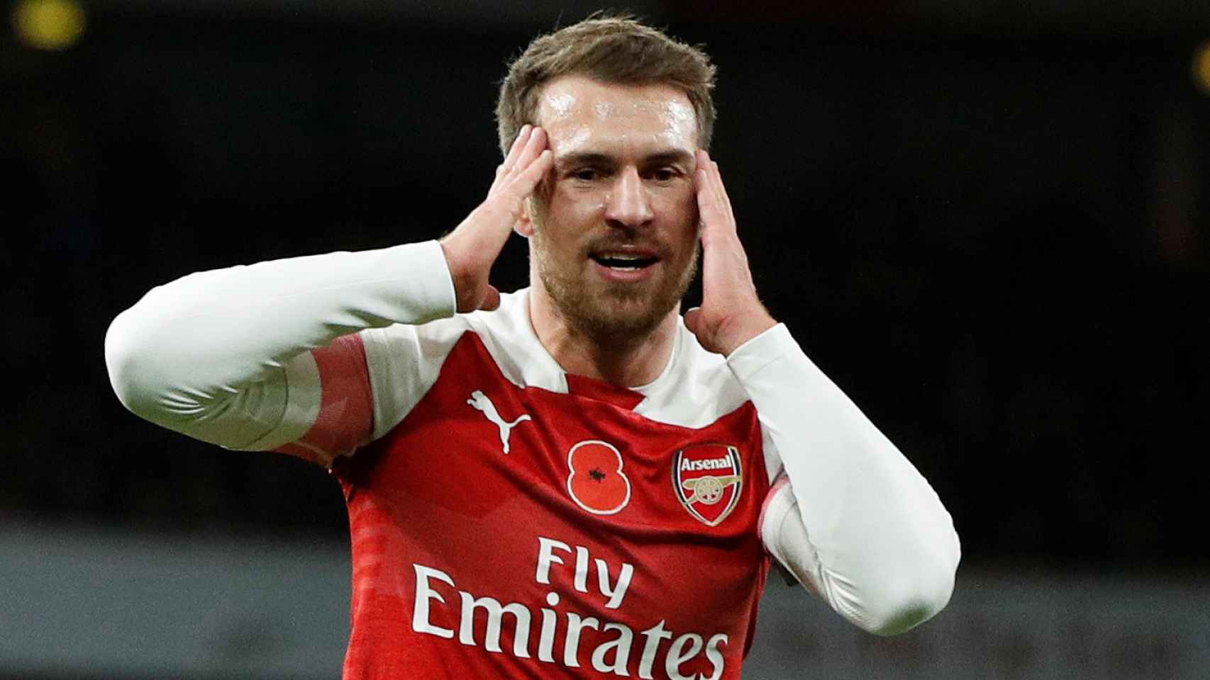 Ramsey, en un partido con el Arsenal
