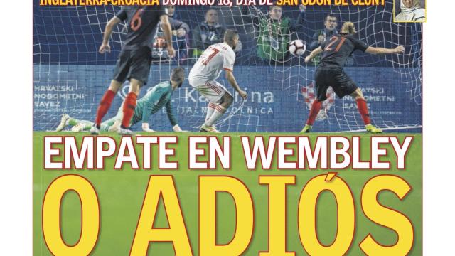 La portada del diario AS (16/11/2018)